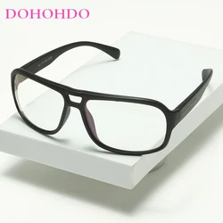 Pilot Blue Light Blocking Fashion High-end Glasses Men Women Optical Clear Glasses Black Square Frame Eyeglasses Anti-radiation