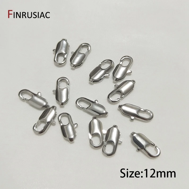 14K Gold Plated Lobster Clasp / Spring Clasps For Jewelry Making DIY Bracelets Necklaces Clasps Findings Craft image 3