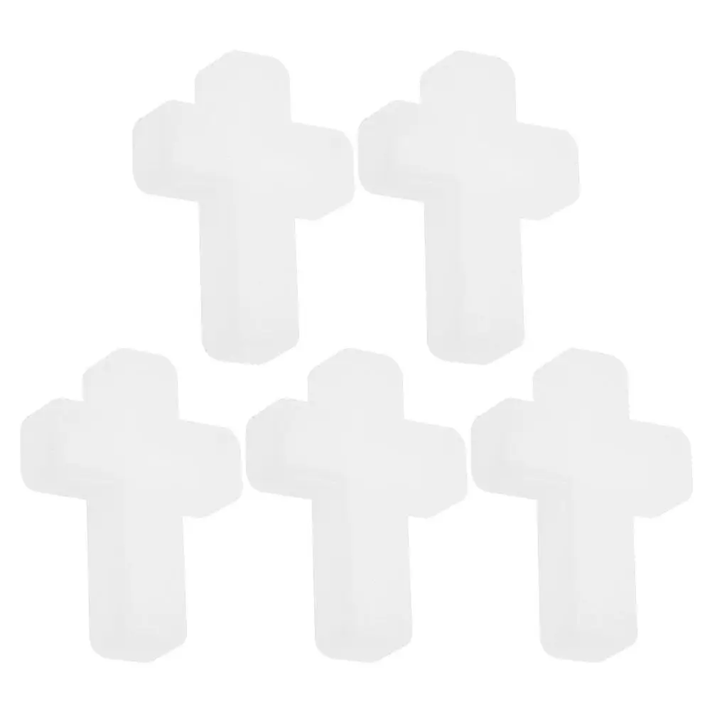 

5Pcs Cross Silicone Pendant Mold High Tear Strength Resin Jewelry Necklace DIY Craft Tool Silicone Pendant
