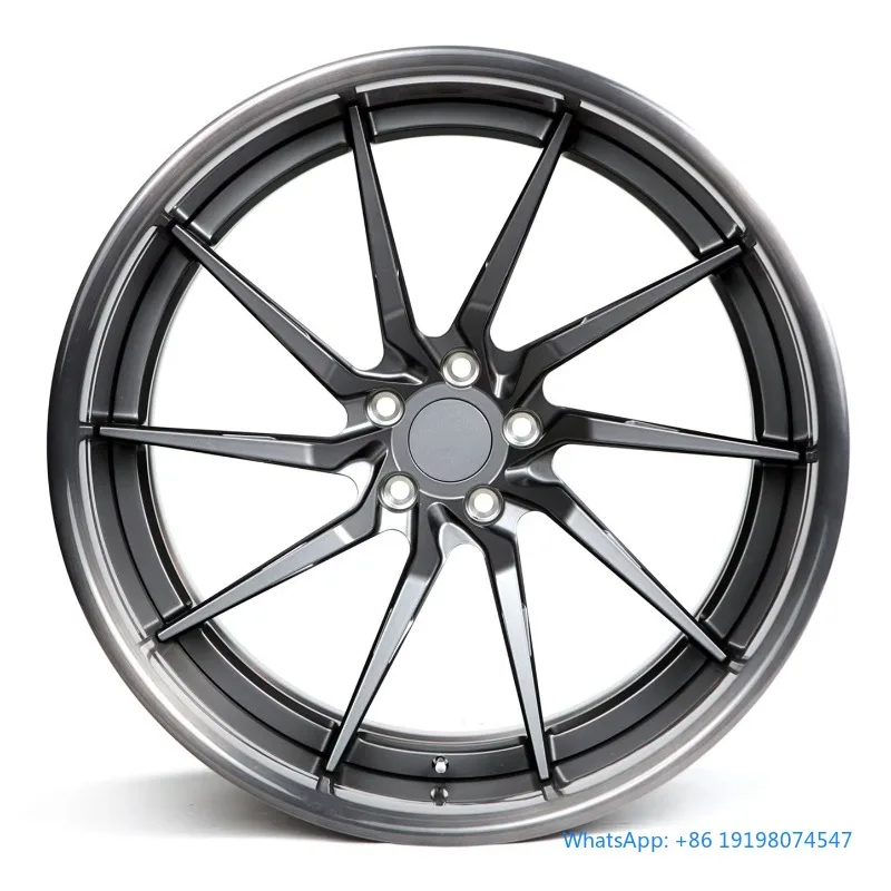 Custom Two-piece Forged Aluminum Alloy Passenger Car Wheel Hub Sport Racing Multi PCD Universal Wheel Rims
