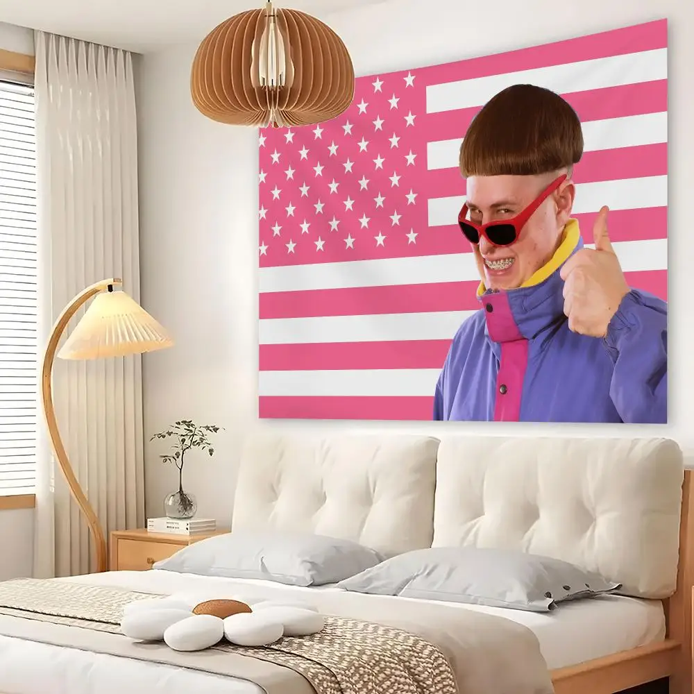 American Singer O-Oliver Tree Tapestry Custom Living Bedroom Party Dormitory Interior Wall Bohemian Decoration Attached Clip