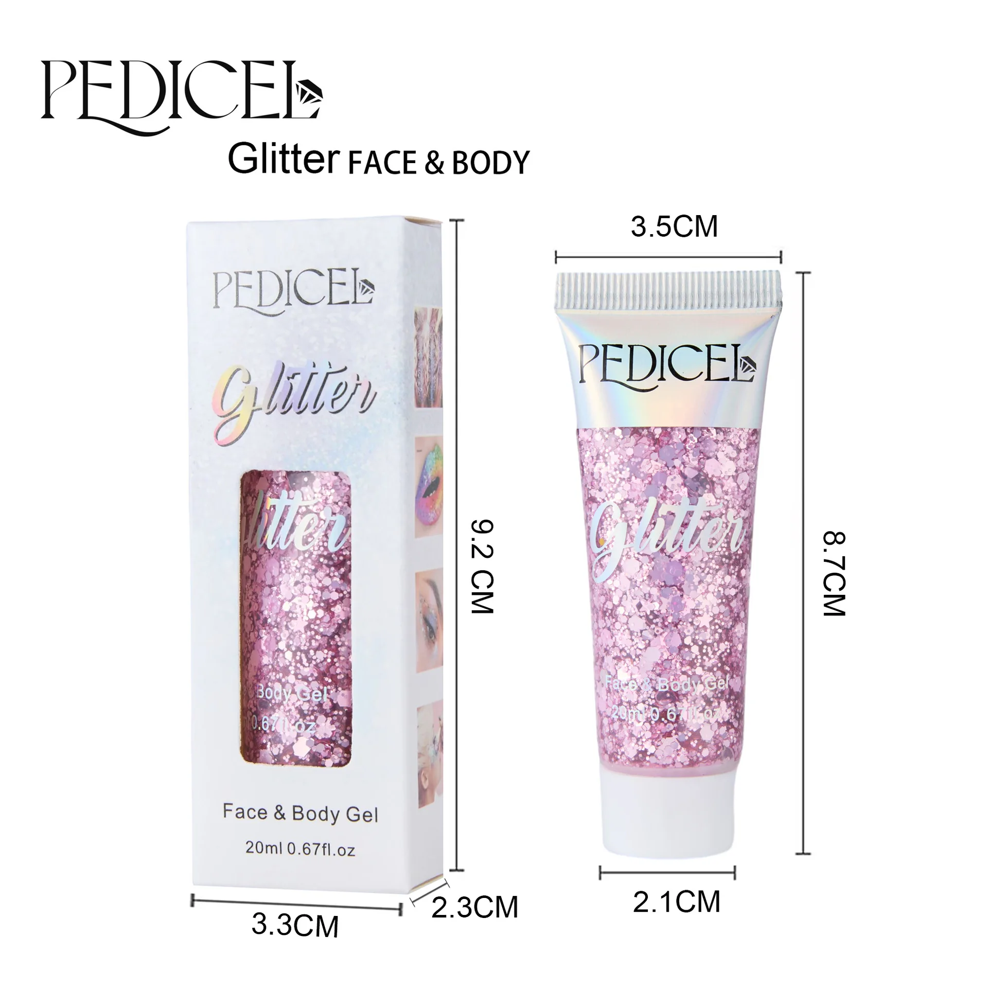 Super Glitter Eyeshadow Eye Makeup Pearl Stage Makeup Student Performance Glue Free Gel  Beauty & Health