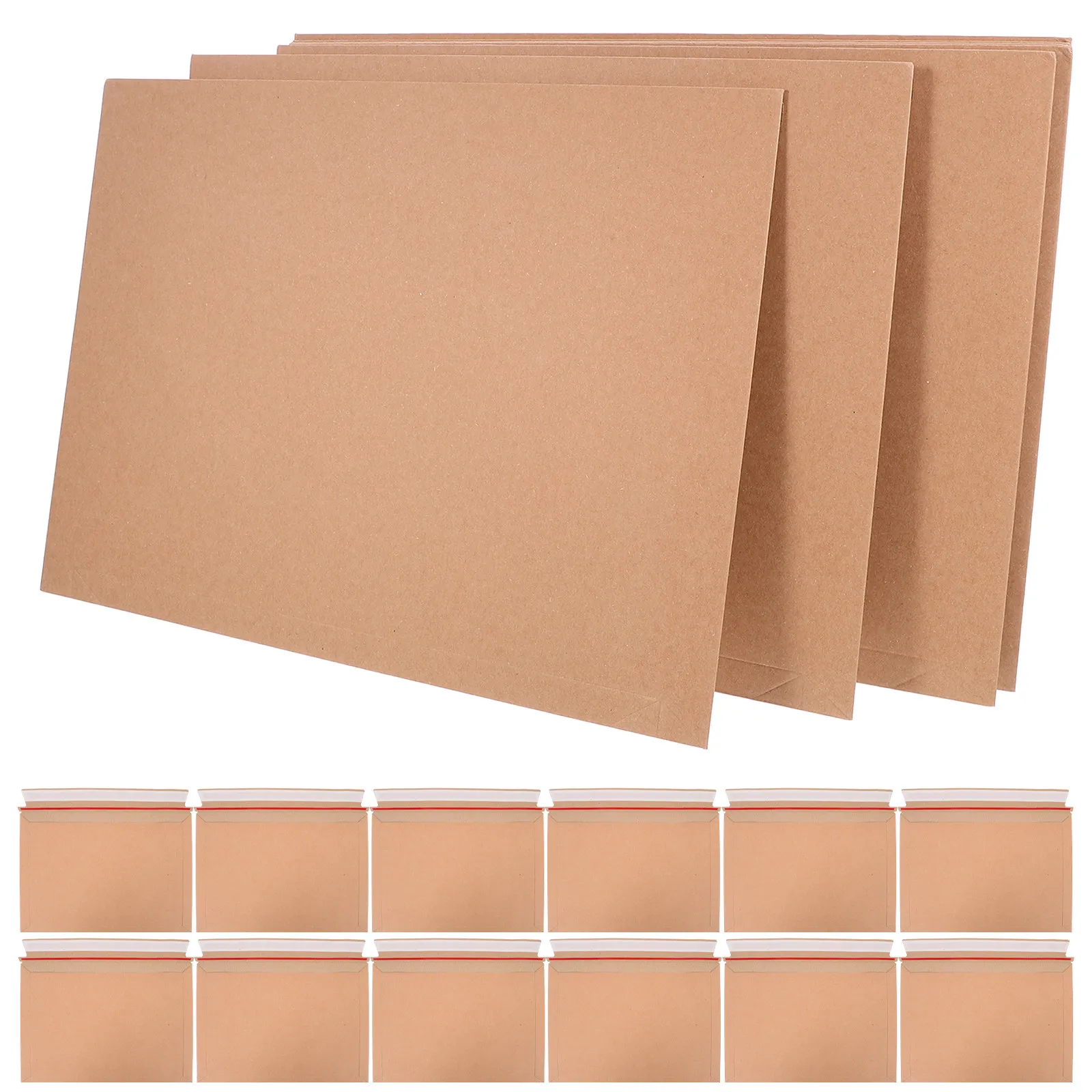 

30Pcs File Bags Thick Paper Self-Sealing Envelopes for Invitations Cards Documents Mailing Photo Document Mailers Shipping
