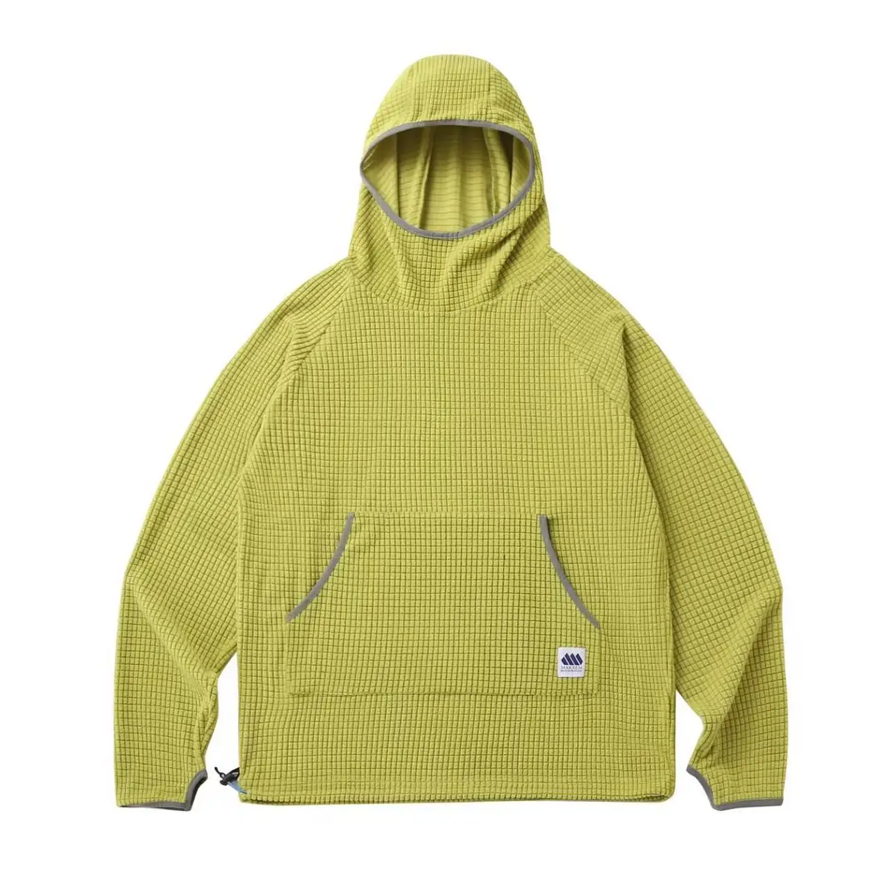 Unisex Waffle-Knit Fleece Hoodie – Warm & Breathable Outdoor Pullover for Autumn & Winter, Perfect for Couples & Active Wear