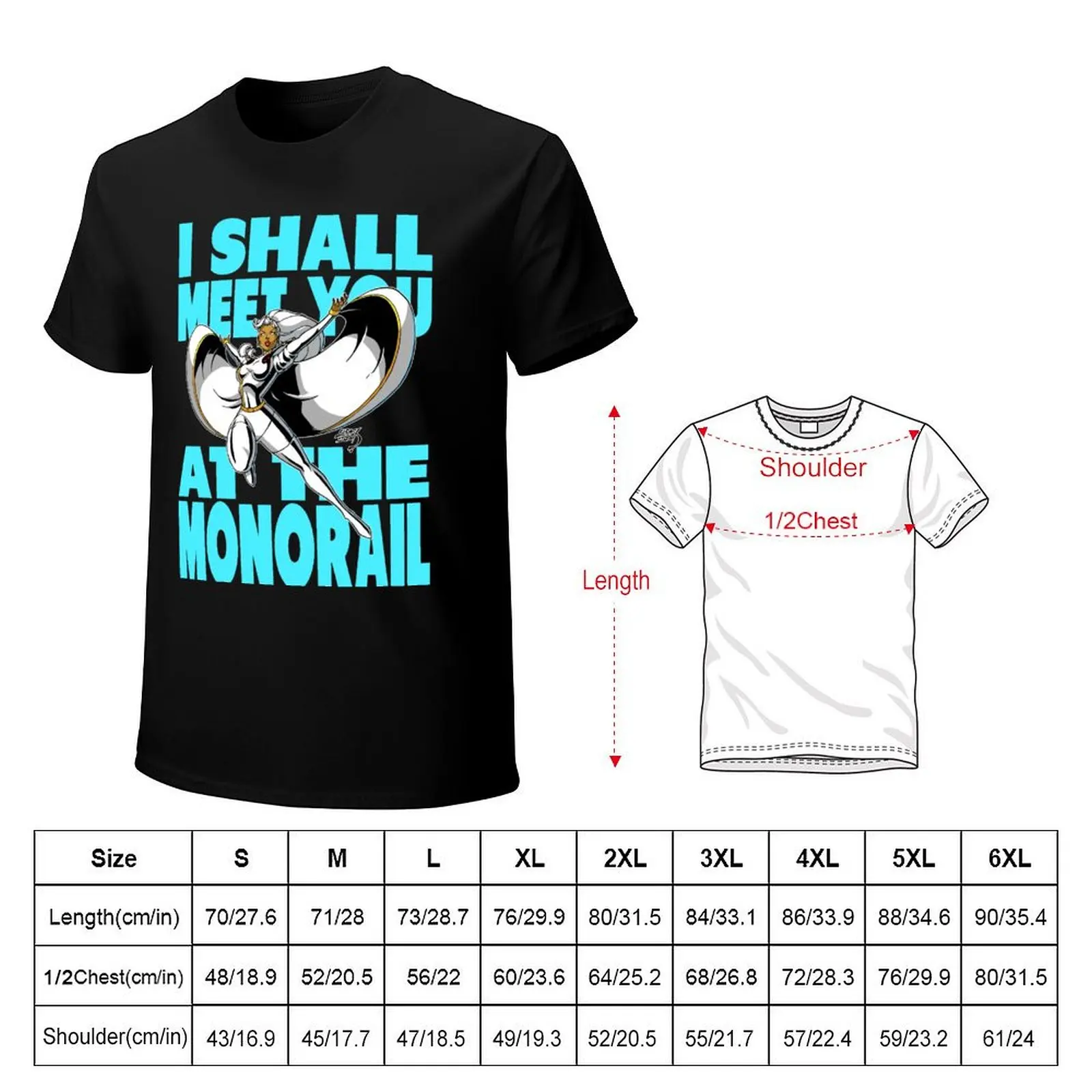 I Shall Meet You At The Monorail T-Shirt essential t shirt sports fans summer clothes mens t shirts top quality