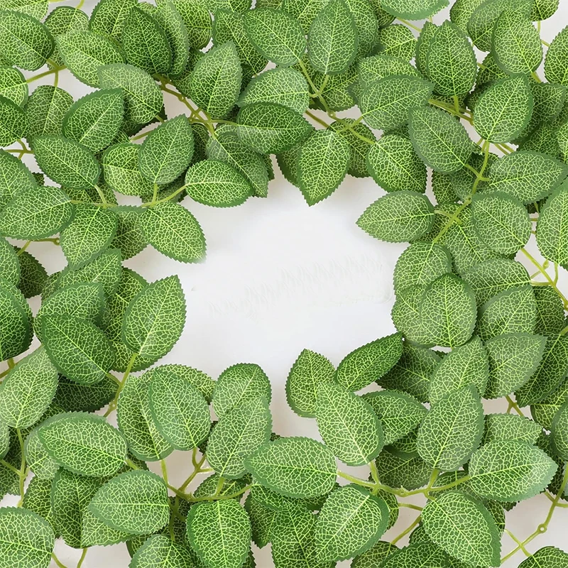 10/20Pcs 녹색 인공 잎 장미 잎 장식 홈 장식  - Home Decor Garland 리뷰 및 가격