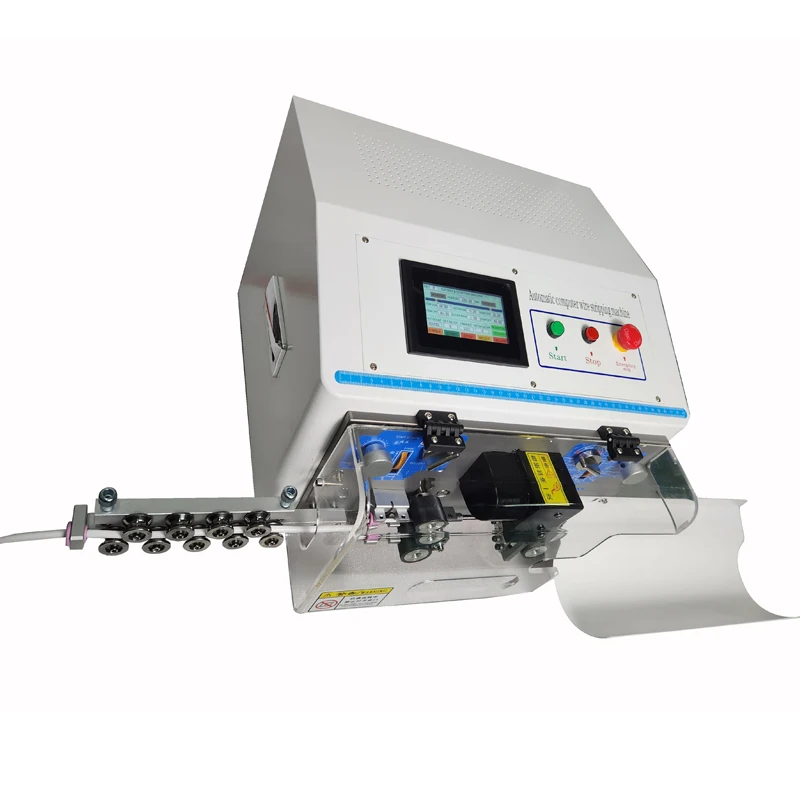 

HS-BXH04 Automatic Wire Cutting and Stripping Machine for Single Core & Multi-Core Sheathed Cable Dual Machine Electric