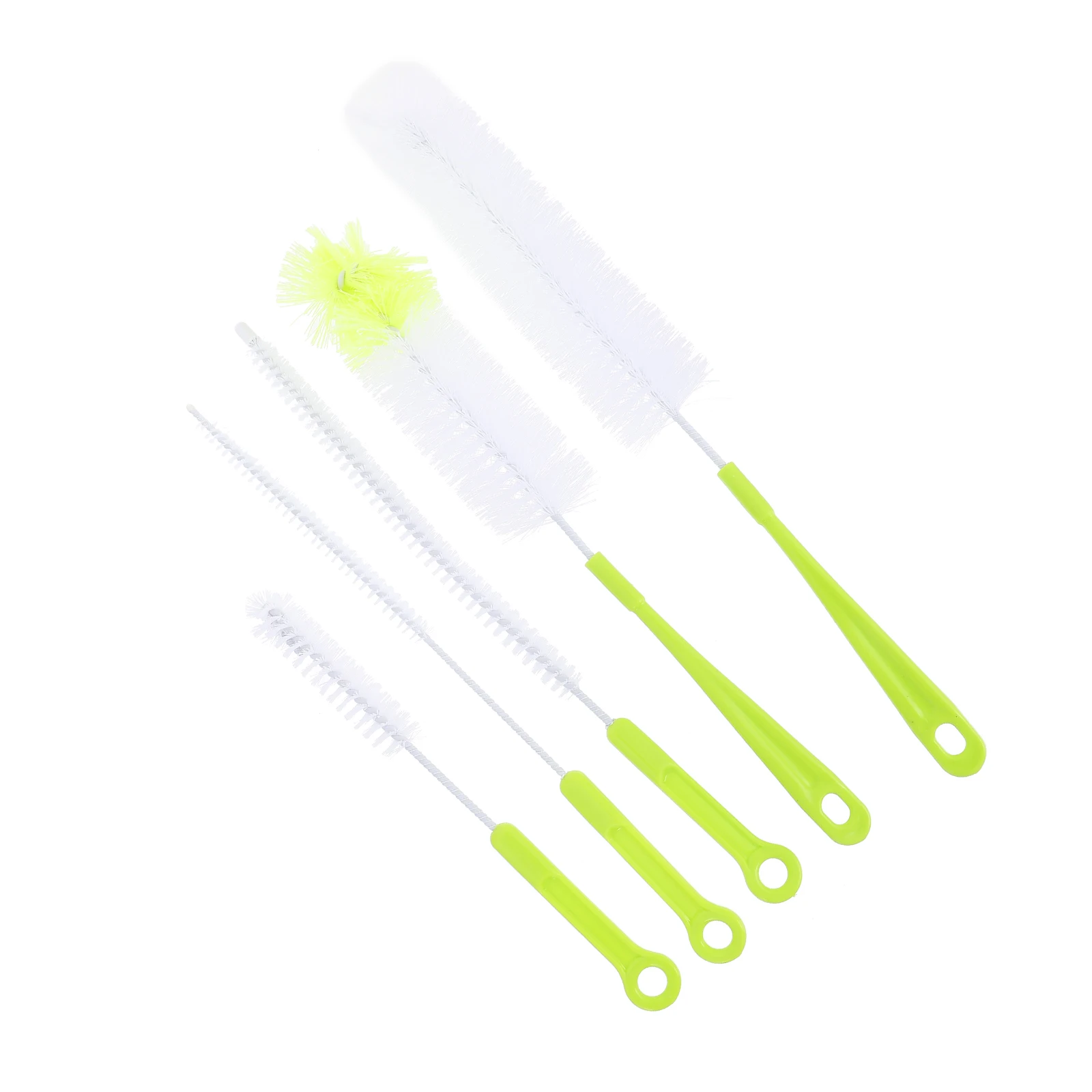 

5pcs Green Long-handled Bottle Cleaning Brush for Milk Bottles Cups Kettles Glasses Tableware Baby Feeding