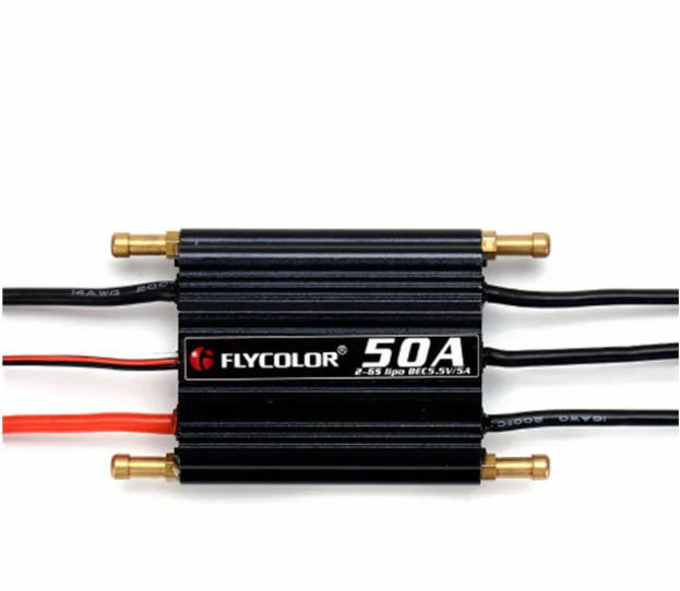 Flycolor 50A ESC barco de Radio Control Motor sin escobillas sistema de refrigeración por agua 2862 2800KV 1500KV 1500KV bomba de tallo de imán permanente