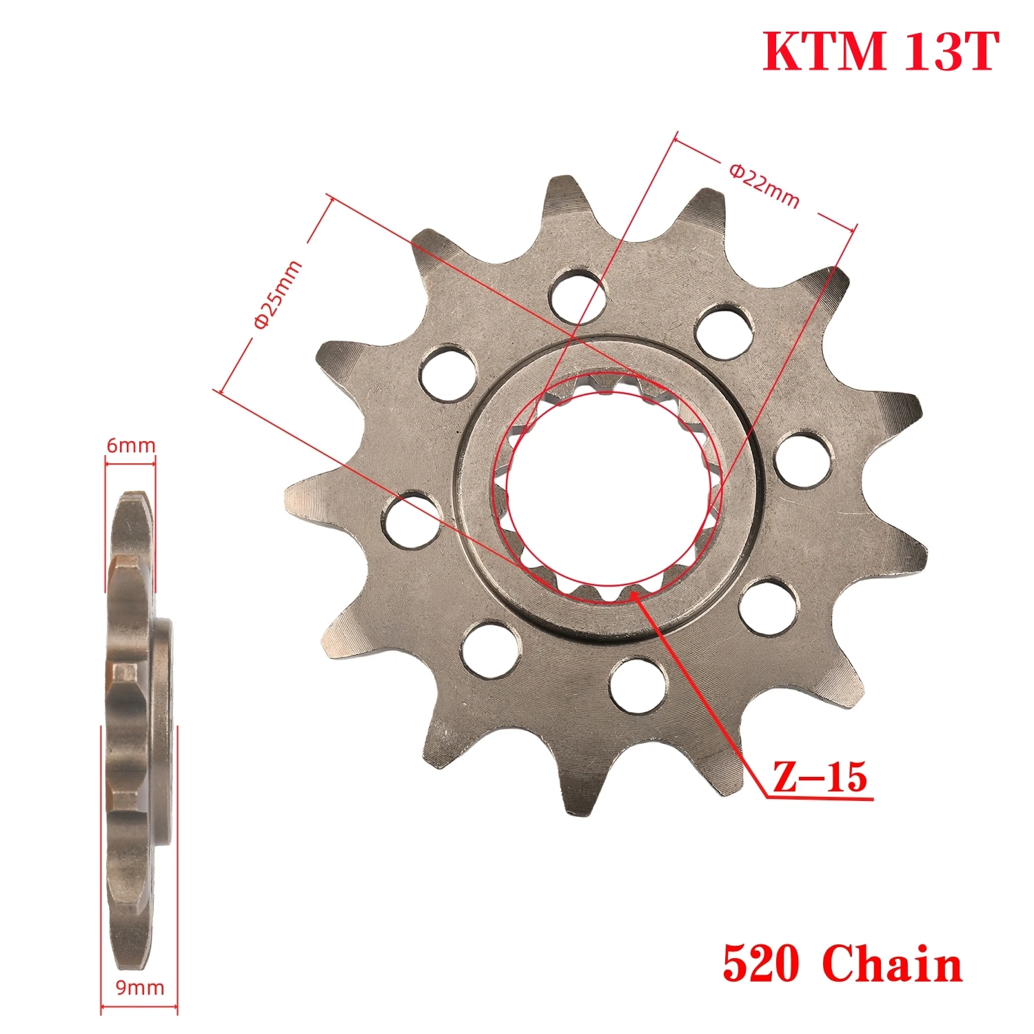 Motorcycles Accessories 520 Chain Gear 13 14 Teeth Front Chain Sprocket For KTM SX SXF XC XCF XCW EXC MXC For HUSQVARNA FC FE TC view 4