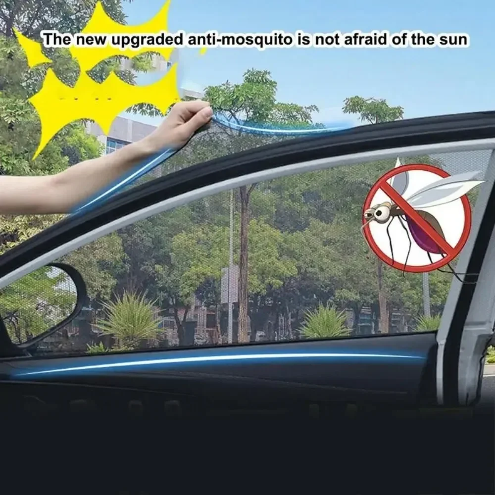 

Car/SUV Sun Shade Side Window Curtain Visor Anti-Mosquito Mesh Cover UV Protector Car Curtain Sunshade Net