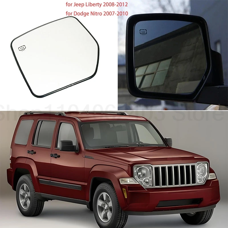 

Suitable for Jeep Liberty 2008-2012/ Dodge Nitro 2007-2010 lens reverse rearview mirror mirror heating glass