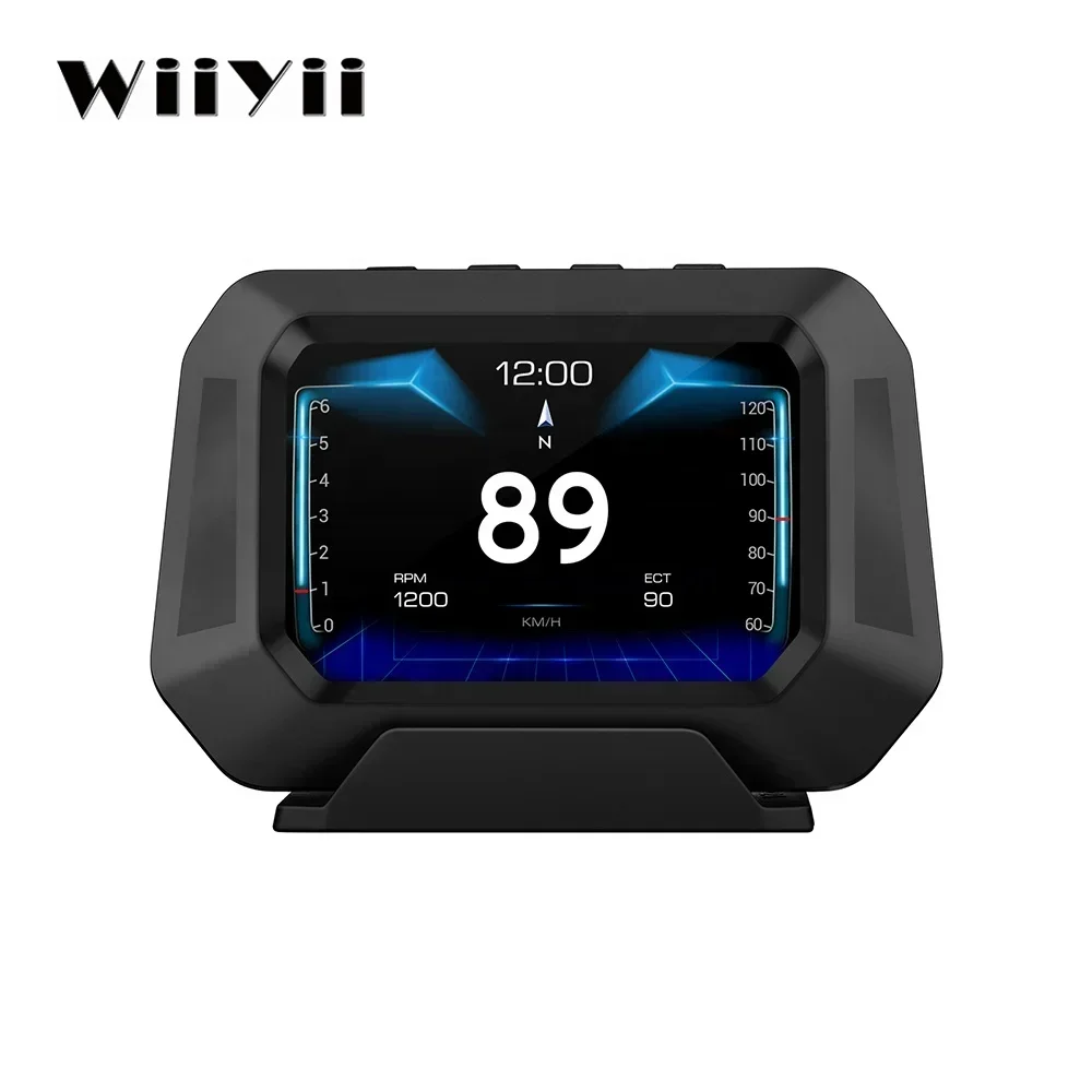 

Ready Stock, Latest Version CBW P6 OBD+GPS OBD2 gauge Meter Scanner Alarm Speed Gauge display Hud Meter Water temp RPM OBD