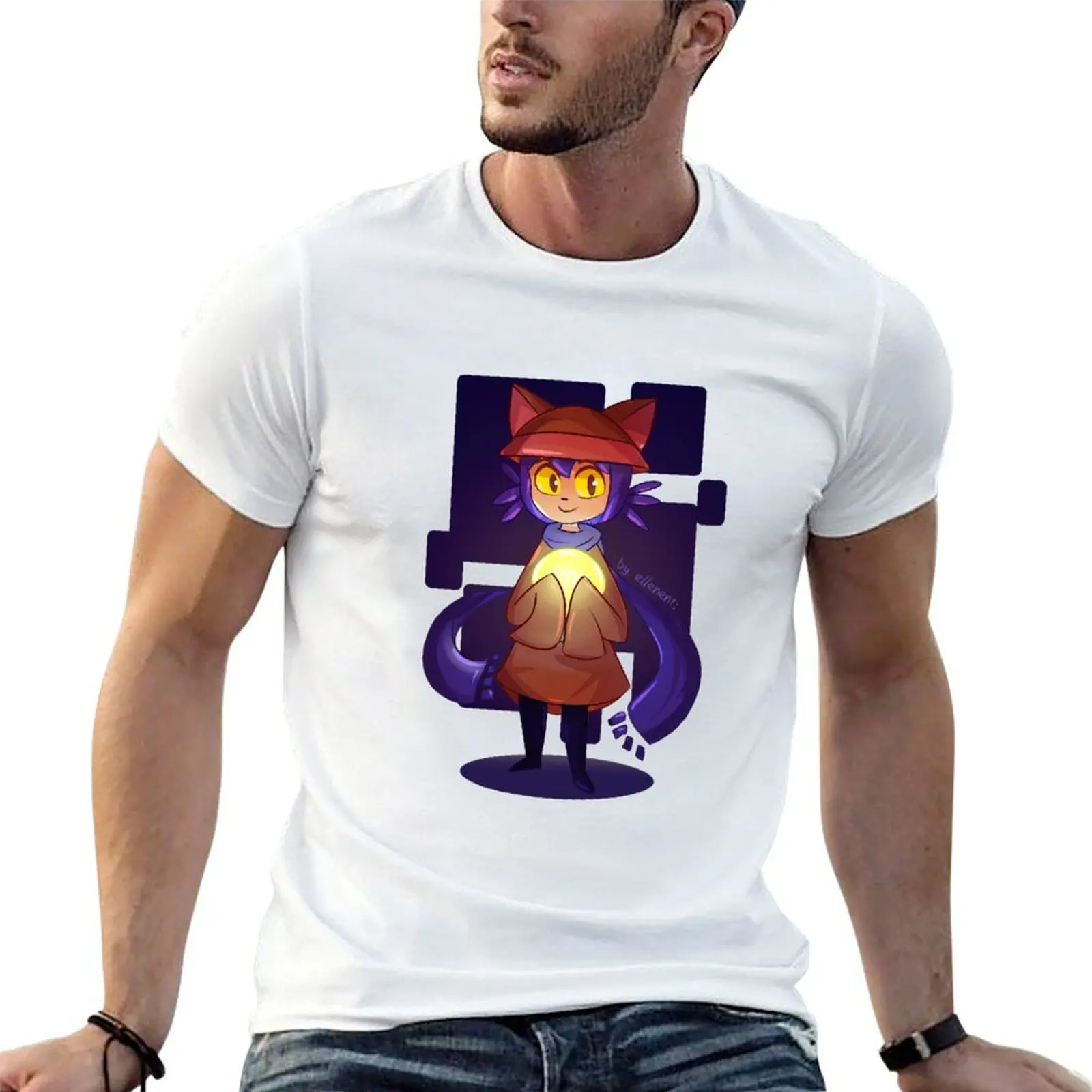 

t humor shirt luxury designer t man t OneShot Niko! - shirt man T-Shirt funny shirts dark
