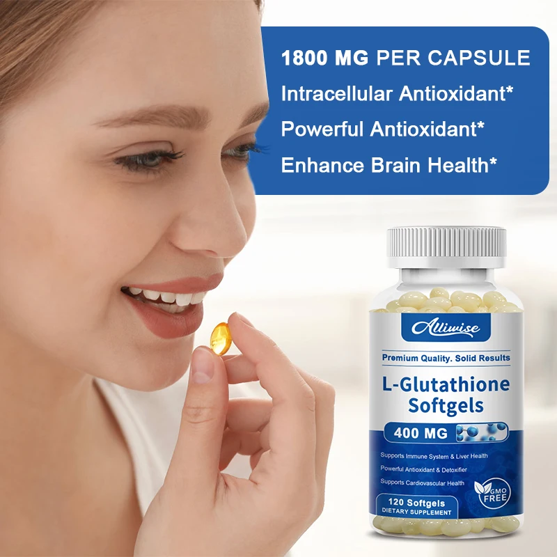 Alliwise Glutathione Collagen Capsules Supplement Antioxidant Boosting Immunity Dull Skin Health& Skin Care