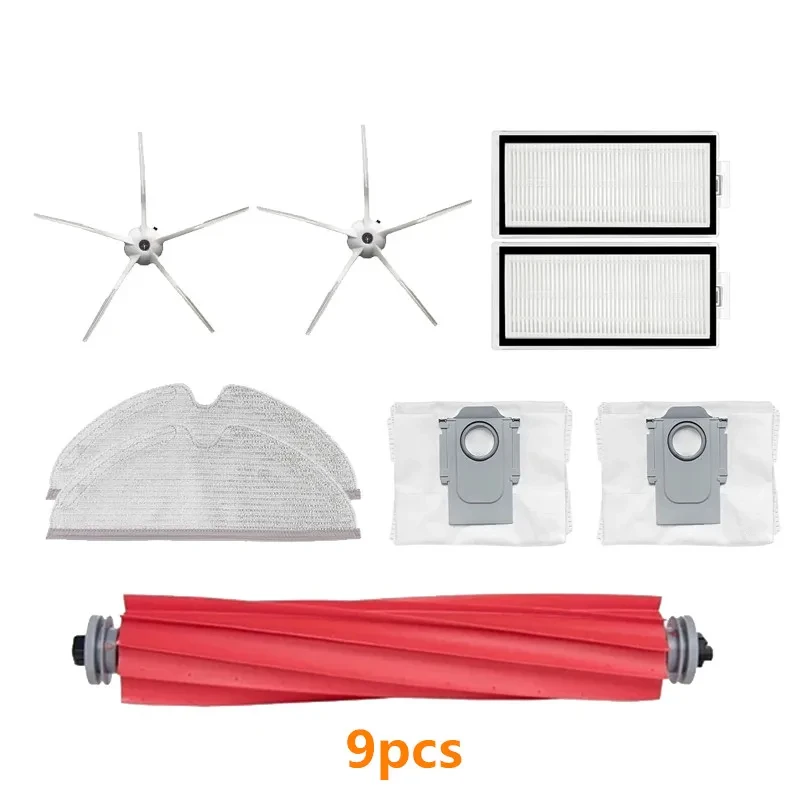 Para Roborock Q7 Max / Q7 Max + / T8 Robot aspirador accesorios de repuesto filtro de Cepillo Lateral principal bolsa de polvo p