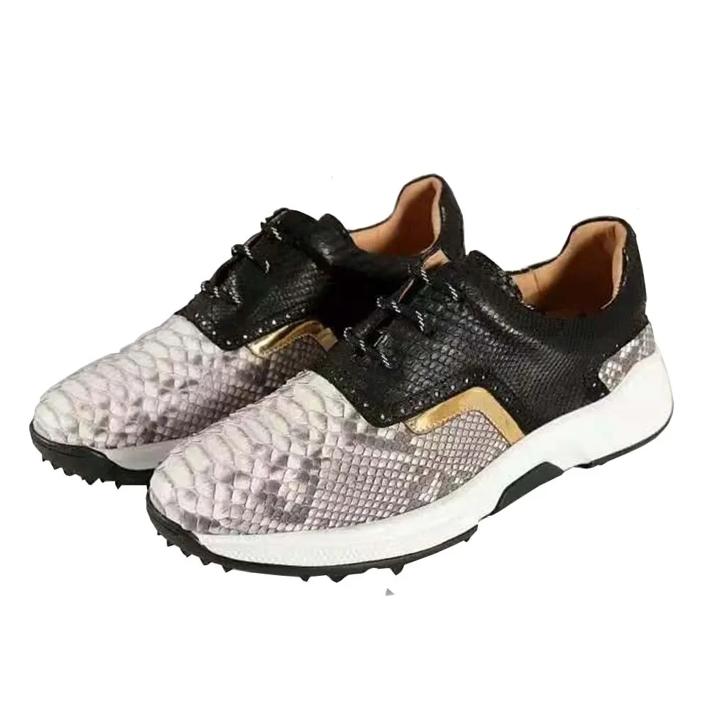 

ouluoer новые мужские туфли со змеей, мужская кожаная мужская обувь из питона, мужская обувь