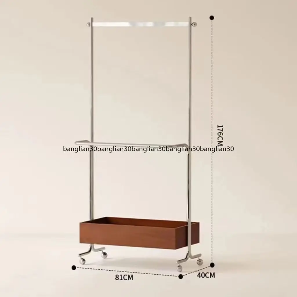 

Напольная вешалка-стойка из нержавеющей стали для спальни и гостиной, мобильная, для хранения одежды