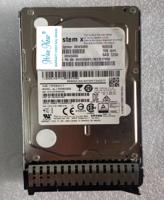 

Дисковый накопитель для сервера Lenovo 600G SAS 2.5 15K 12G 00WG665 00WG666, 600 ГБ