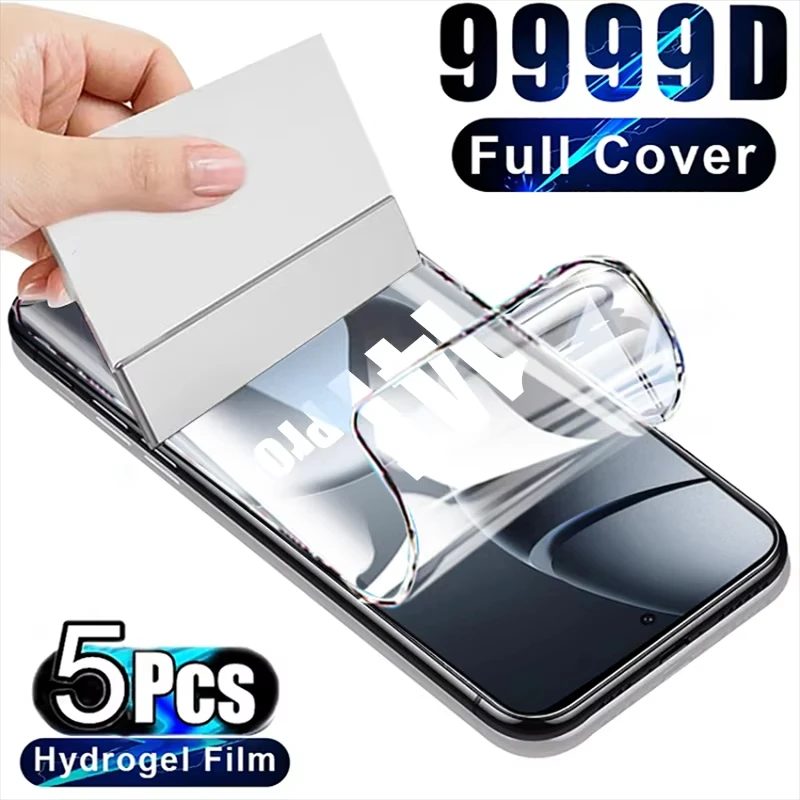 1-5Pcs Full Cover Hydrogel Film For Oppo A78 A74 A96 A95 A94 A92 A56s A58 A57 A56 A54 A55 A54s A53 A16 4G 5G Screen Protector