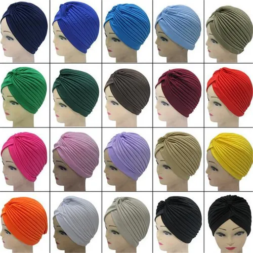 Turbante Hijab musulmán para mujer, gorro cálido, ropa de calle informal, sombreros indios musulmanes, Otoño e Invierno