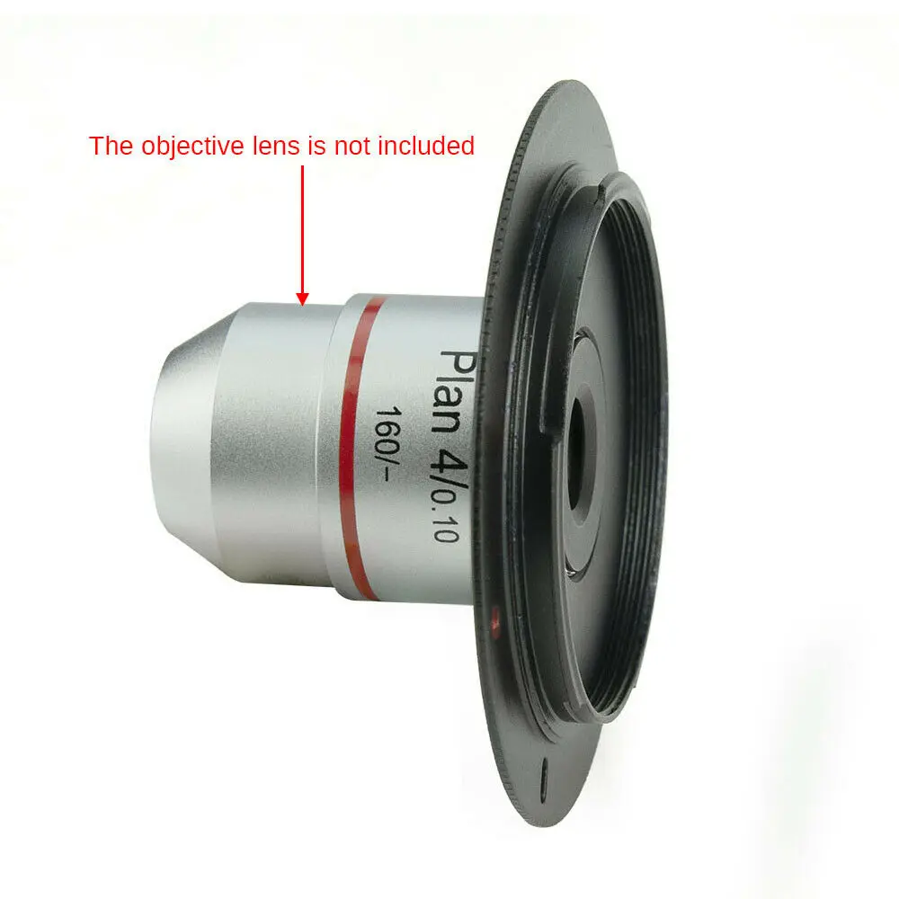 Imagem -05 - Alumínio Alloy Microscope Objective Lens Rosca Rms para M42 Canon ef Eos Nikon ai Dslr Slr Anel Adaptador de Câmera