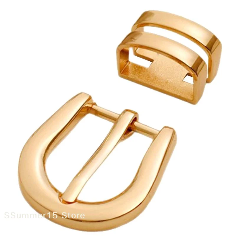 【R】1/2Pcs 2cm Inner Diameter Metal Pin Buckle For Thin Belts Women's Belt Accessories Fashionable Belt Buckles