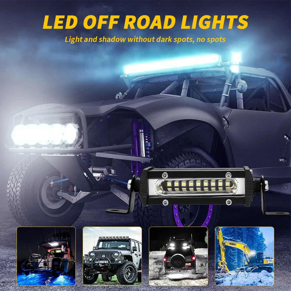 Bulbs LED Work Light Bar 1 (A) 12-24 (V) LED 3030 For Car & Truck Anti Explosion High Quality Practical To Use