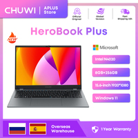 CHUWI HeroBook Plus 15.6'' Laptop, 256GB SSD 8GB RAM, Windows 11 Laptop, 1TB SSD Expand, Intel Celeron N4020, 2K FHD IPS Display