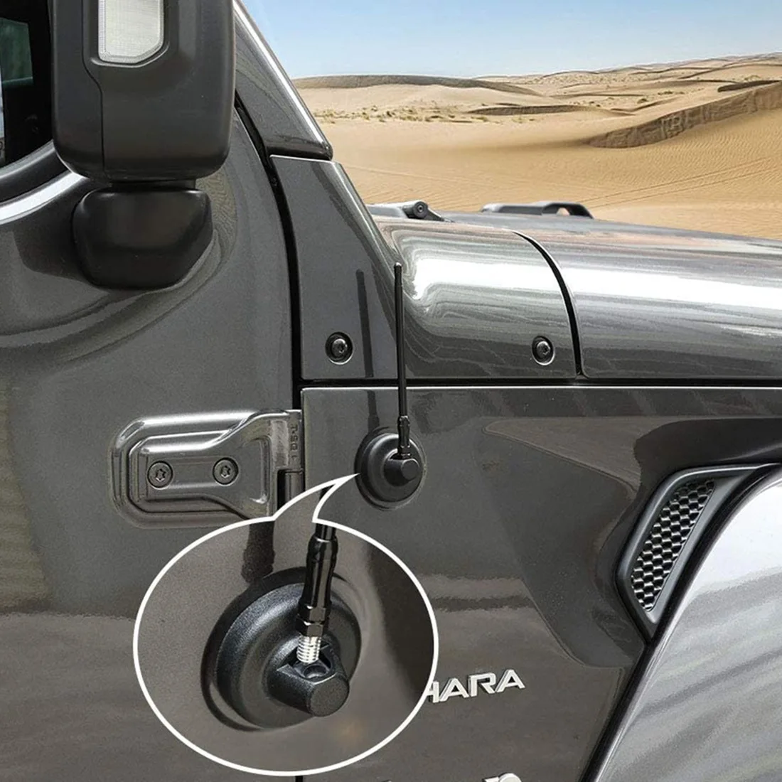 

AEA7-радиоантенна для Wrangler, гибкая металлическая автомобильная радиоантенна для Jeep Wrangler JK JKU JL JLU 2007-2020