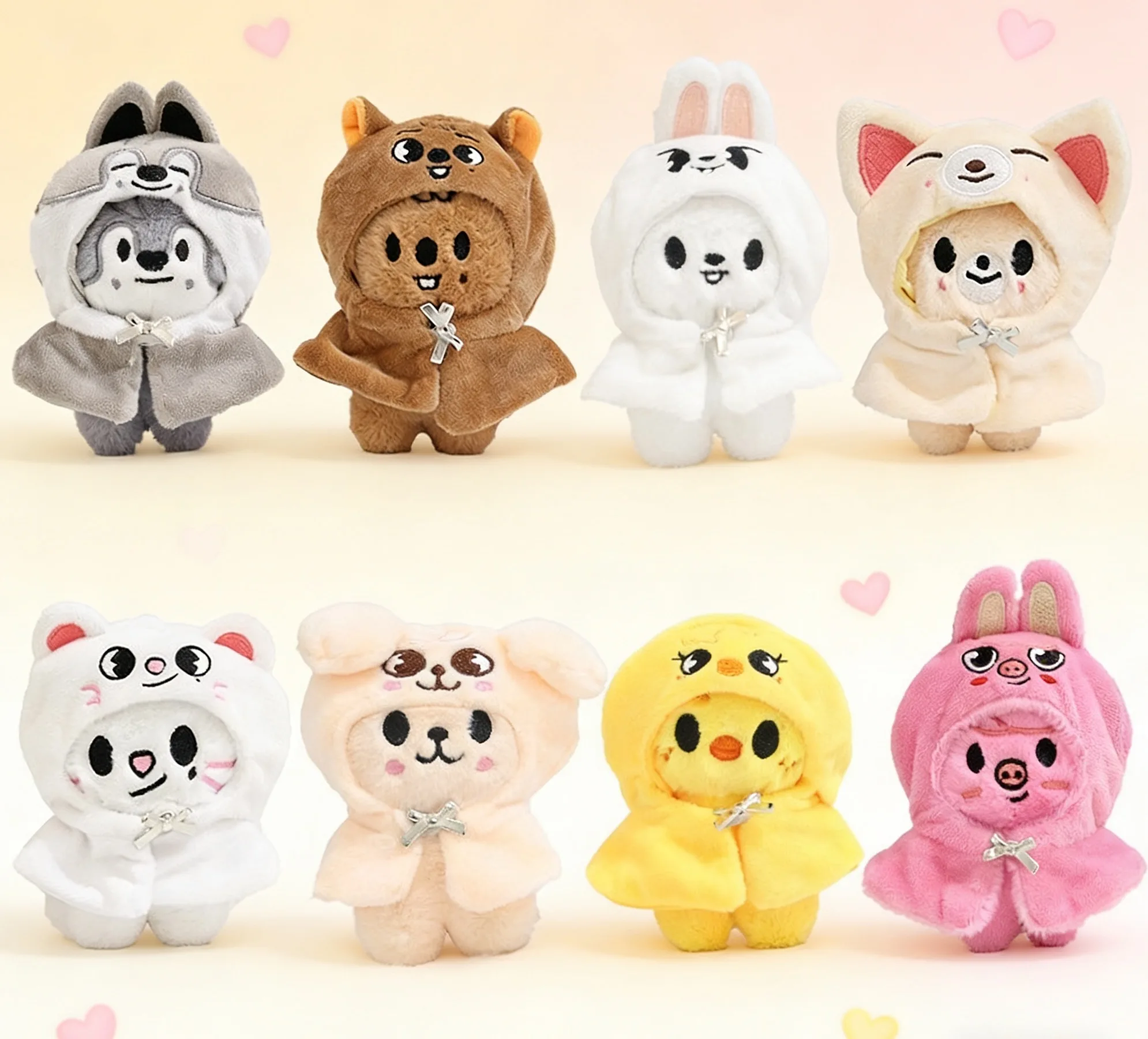 Skzoo-juguete de peluche Kawaii STAY Stray, muñeco de peluche de dibujos animados, llavero, escuela mágica, decoración de habitación de payaso, regalo para niños Foxlny