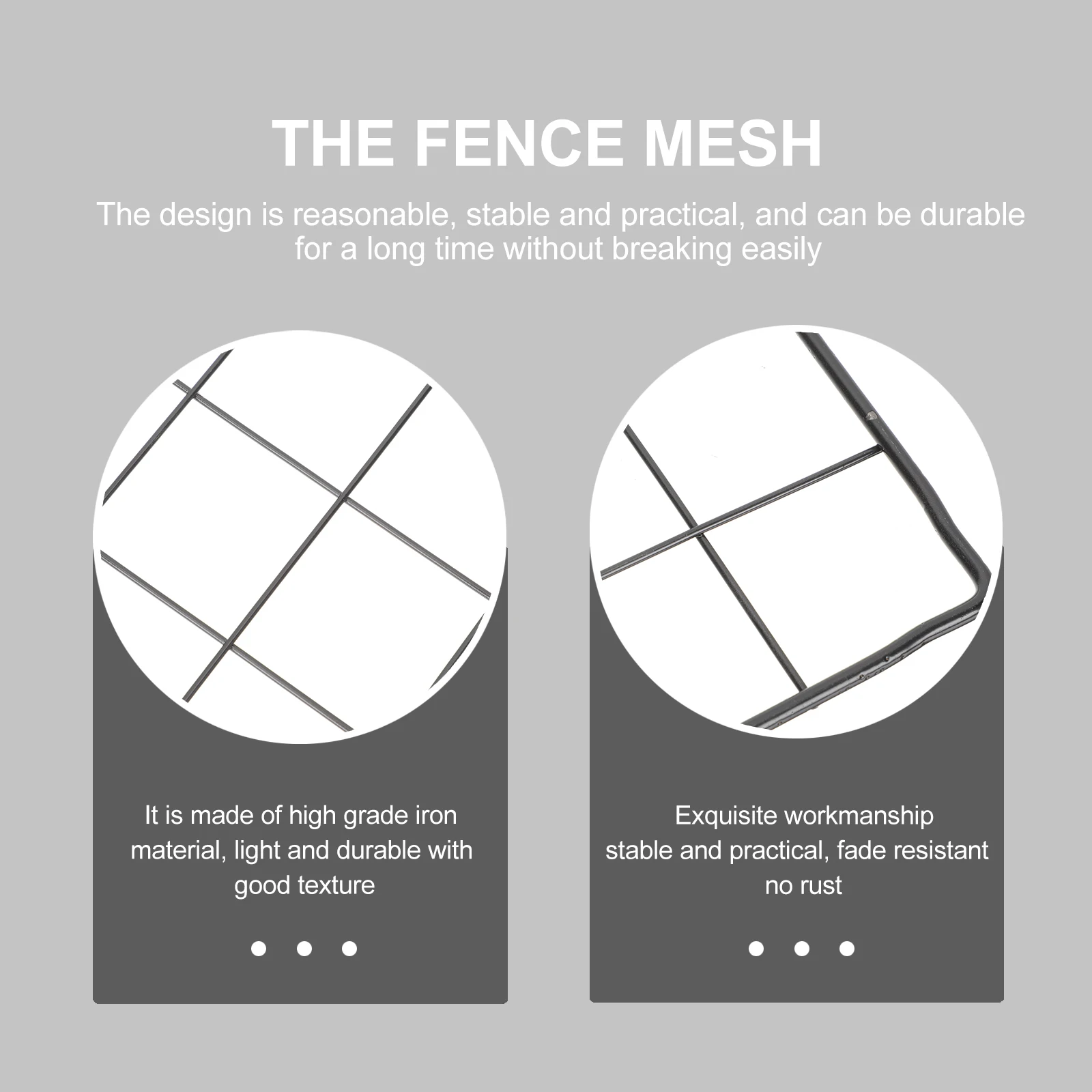

4pcs Detachable Pet Fence Sheets Dog Playpen Iron Net Black Thickened Durable Chicken Wire Garden Poultry Mesh Cage Fencing Easy