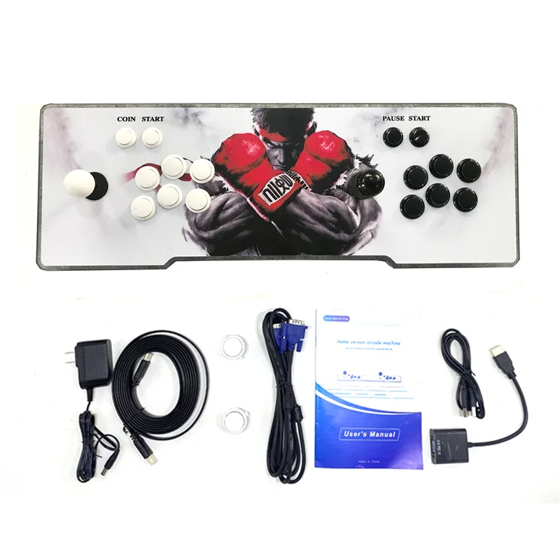 

3D WiFi Retro Game Console Arcade Video Game Machine Built-in 7000 Games 8-button Dual Player Gamer Console with Joy