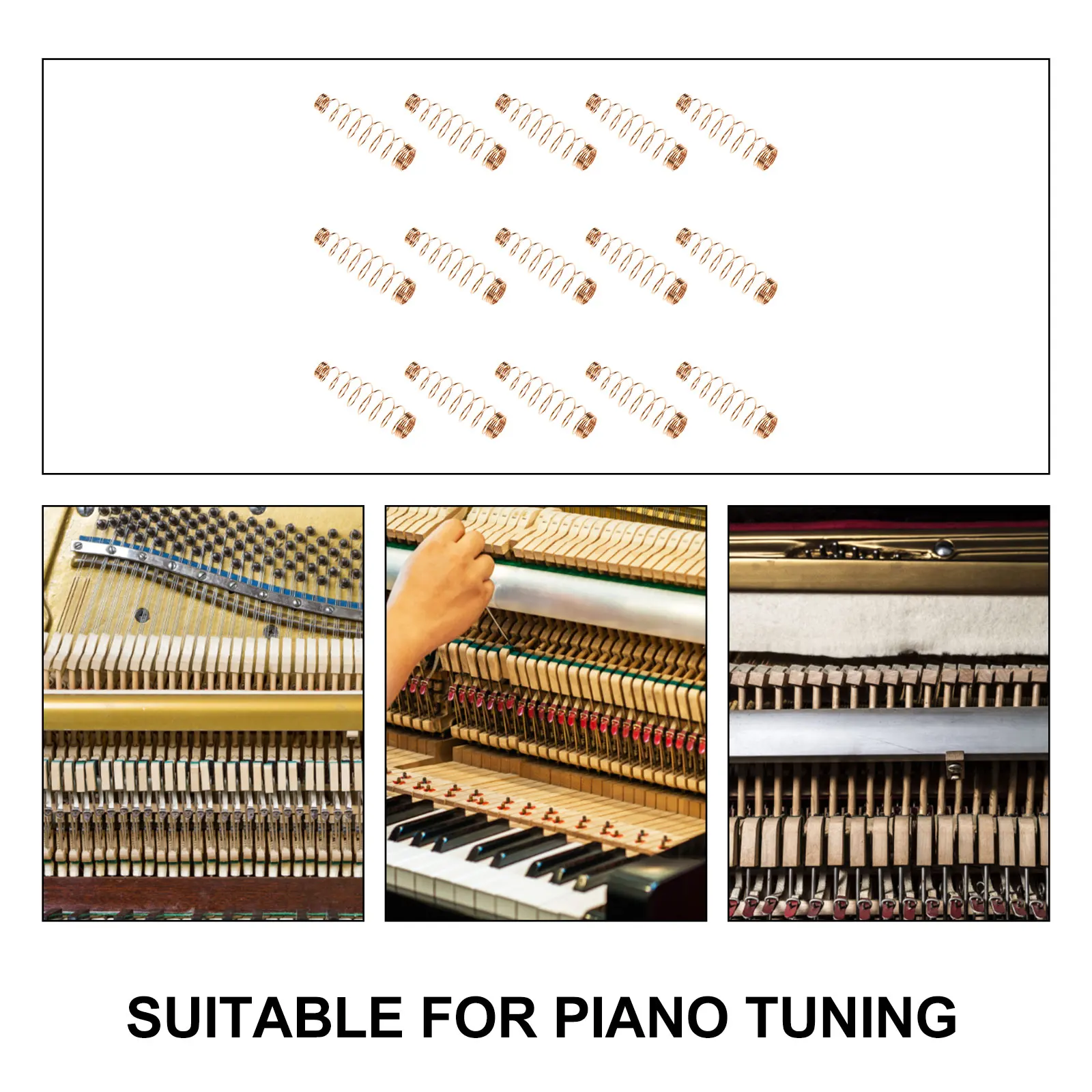 

90 Pcs Piano Tuning Maintenance Tools Springs Repair Parts Golden Upright Professional Wire for