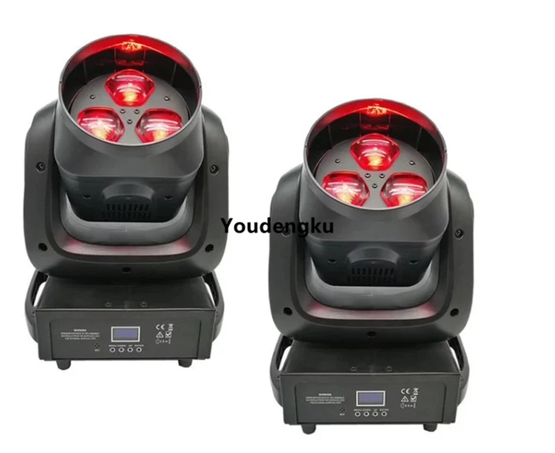 2pcs DJ Nightclub Party Concert LED 3x40W Zoom Wash RGBW 4in1 bee eye led Moving Head DMX lyre Stage Light