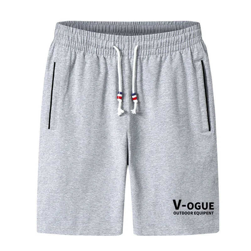 Men Summer V-OGUE Printed Casual Shorts Elastic Waist Loose Fit Bermuda Shorts Lightweight Fitness Training Sports Shorts With Z