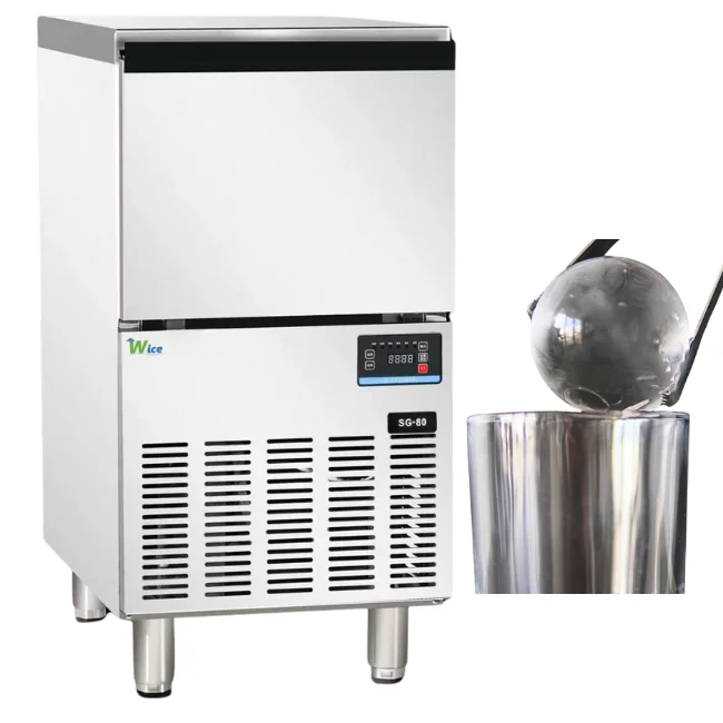 Round Ice Maker Machine Industrial Sphere Ice Generator Maquina De Hielo Esferas for Professional Bar Business Station Unit