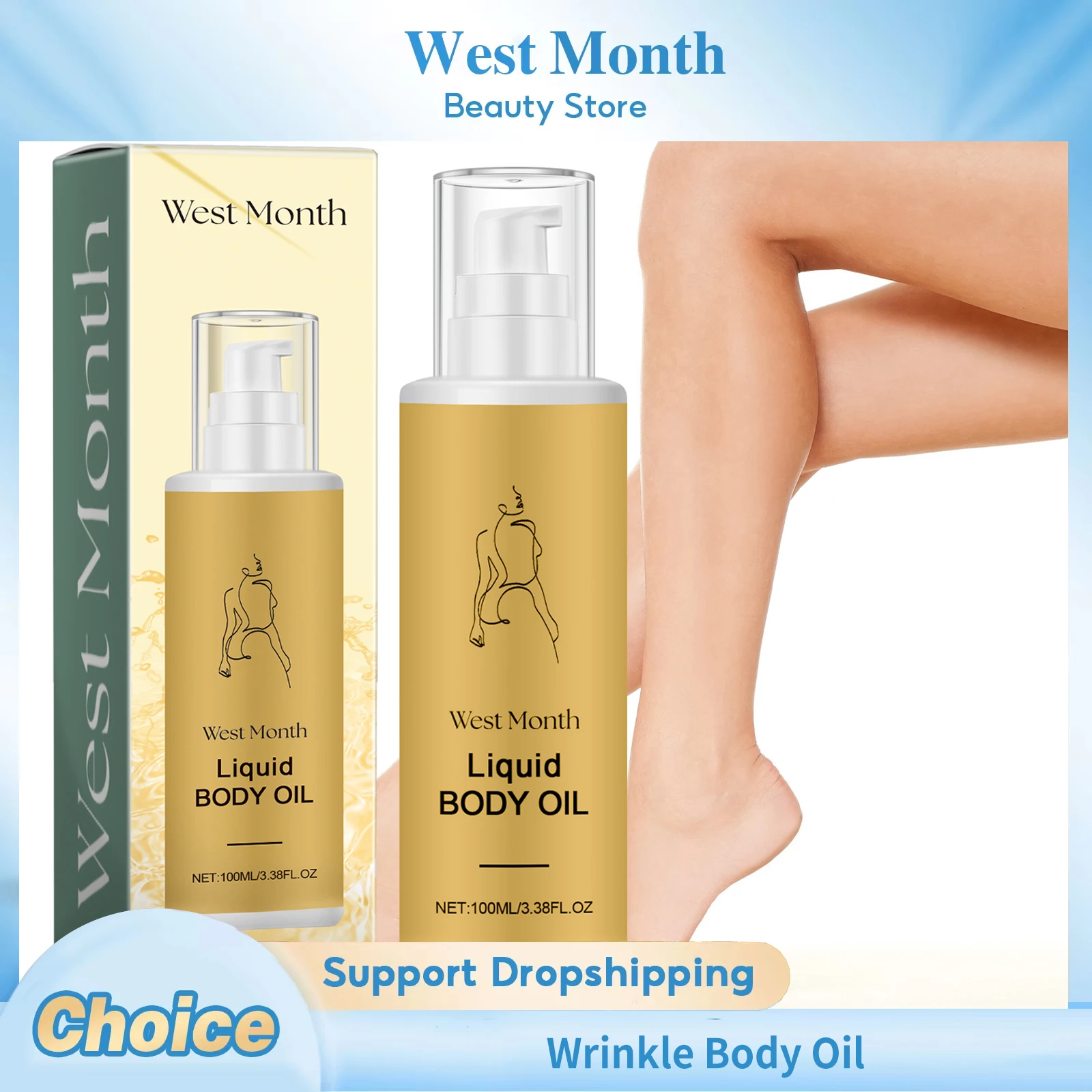 

Wrinkle Body Oil Moisturizing Repair Damaged Skin Anti-Dryness Fade Fine Lines Softening Stabilizing Restoring Chapped Skin Care