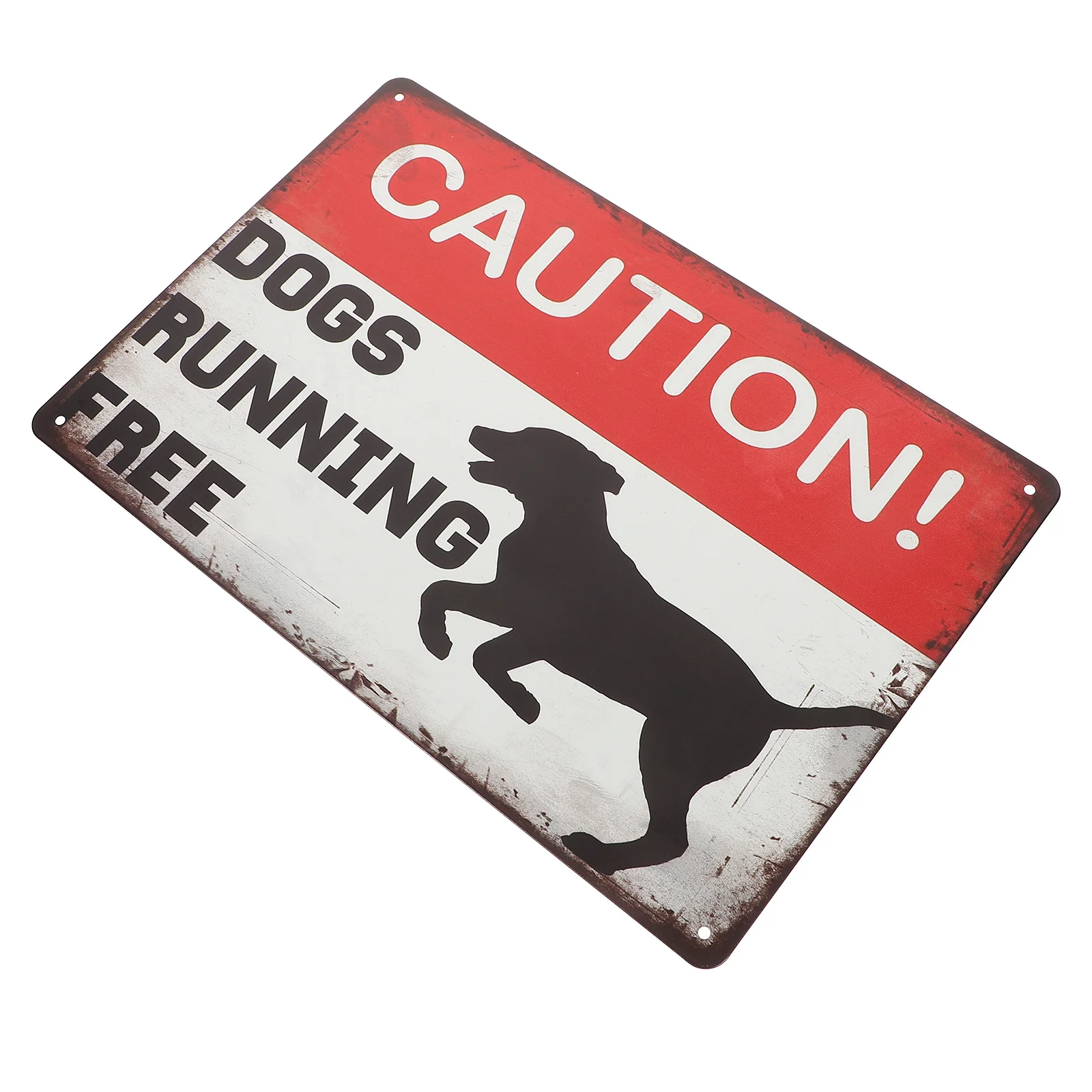 

1pc Vintage Metal Sign Retro Dog Warning Decor Garden Yard Fence Gate Outdoor Durable Waterproof Sign For Driveway Porch Cottage