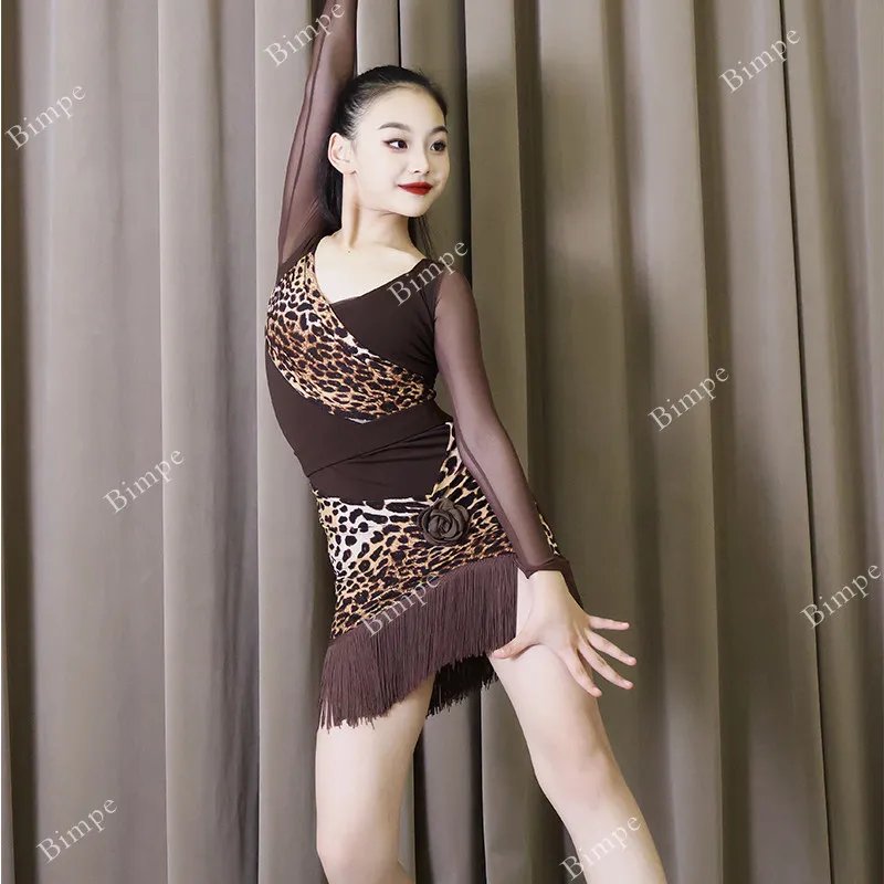 

Girl Fringe Samba Tango Latin Dance Suit Girls Cha Cha Salsa Latin Dance Clothes Kid Dancing Competition Ballroom Dance Dresses