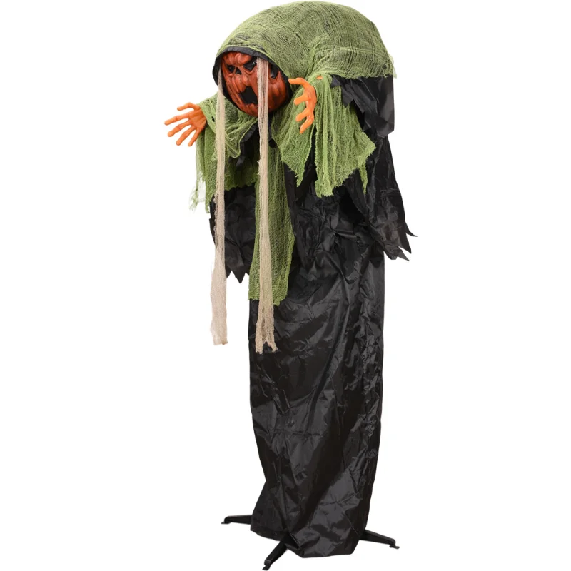 

1.7M Halloween Electric Big Ghost Swing Pumpkin Man Haunted House Secret Room Yard Horror Decoration