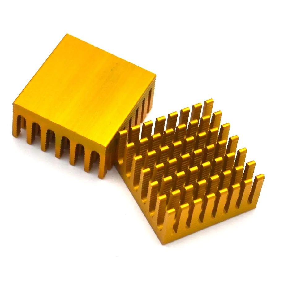 1pcs Heat sink 28*28*15MM (gold slot) high-quality radiator