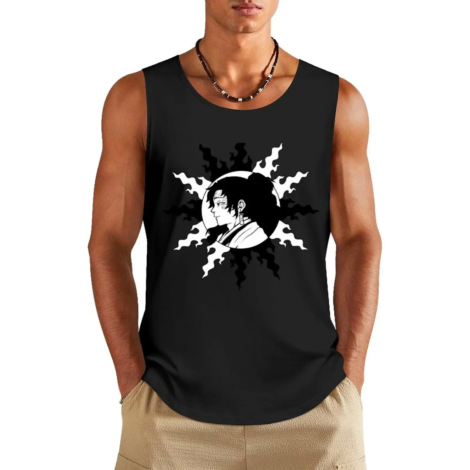 

Sun breathing user Tank Top men clothes Men gym sportswear