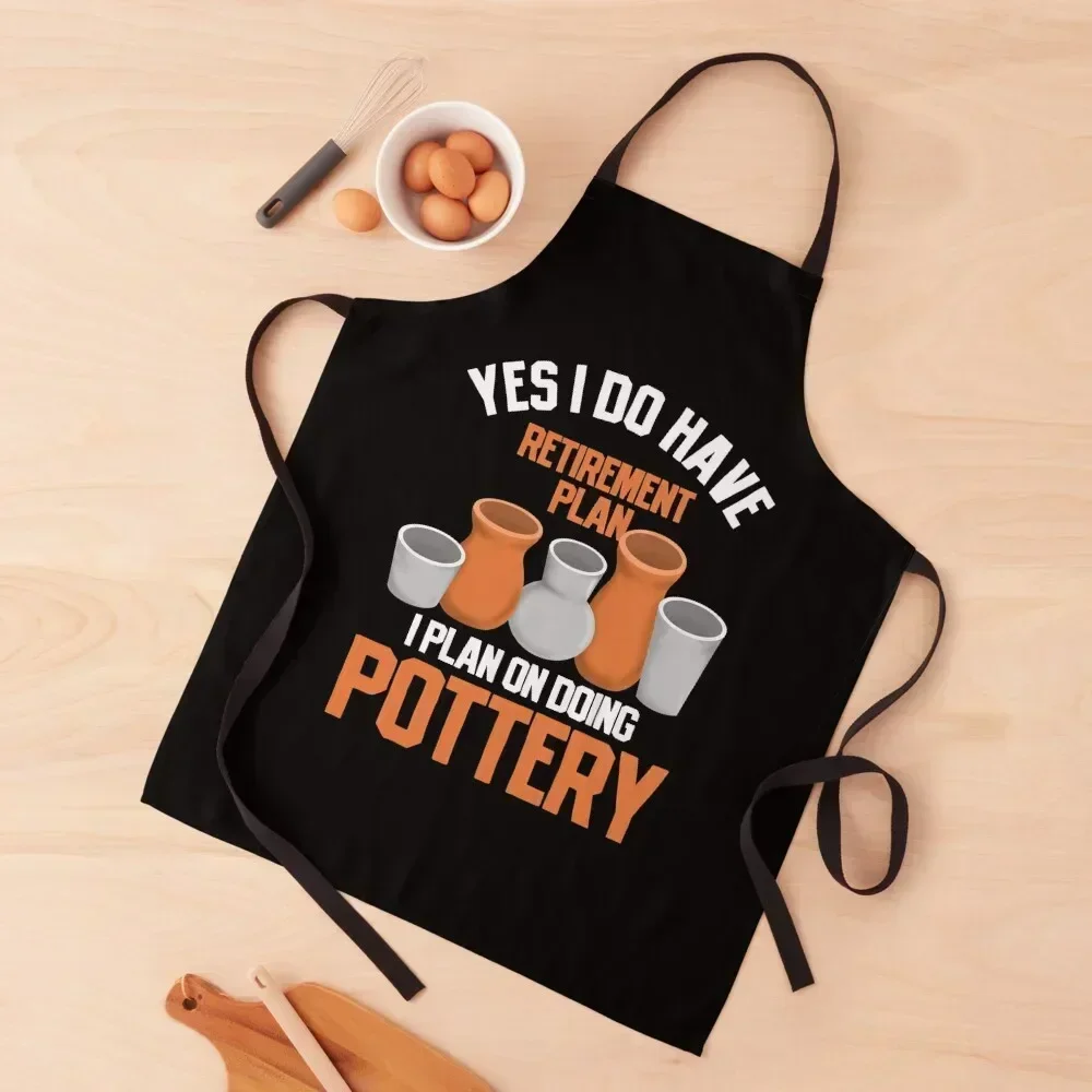 

Pottery Ceramics Retirement Apron Chef Accessory kitchen and home kitchen clothes for men Kitchen Utensils Apron