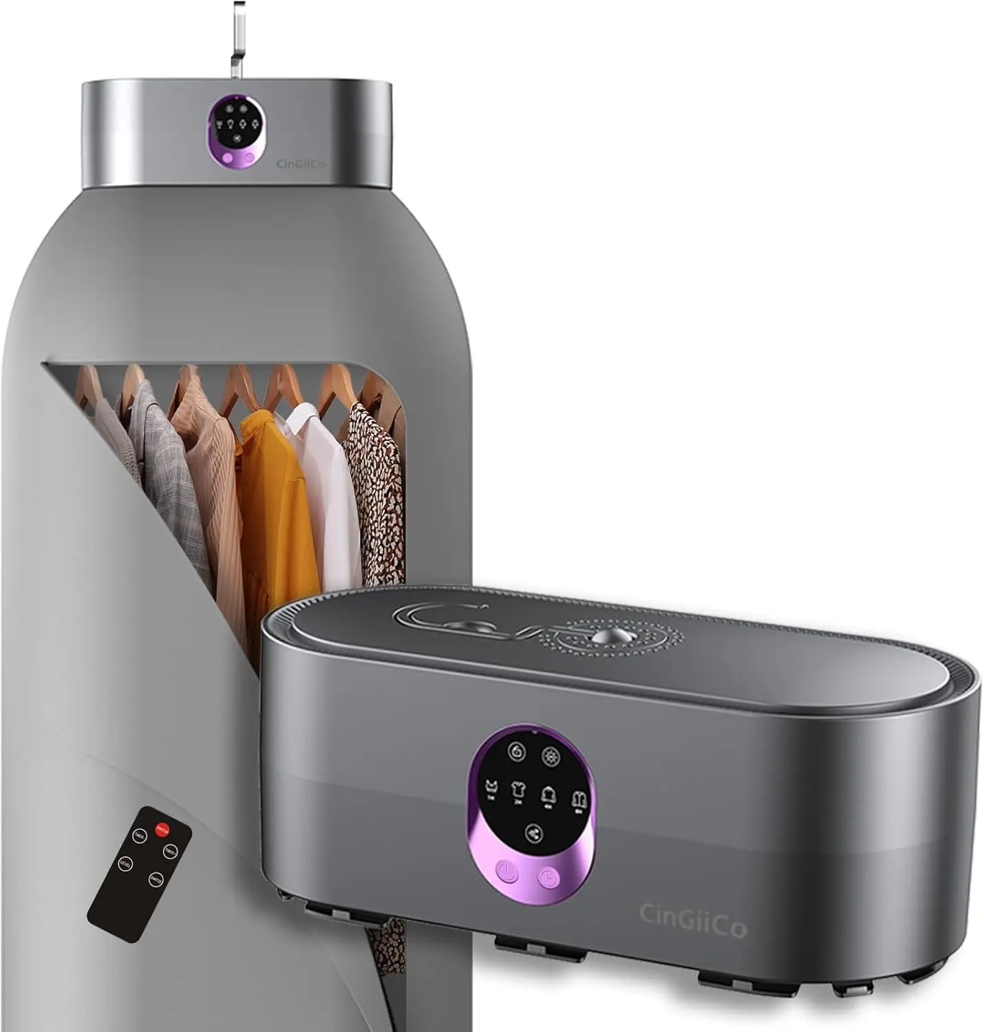 

Portable Clothes Dryer for 9-12 Items, Remote Control, Time Setting, Low Noise, Energy Saving, Wrinkle Resistant