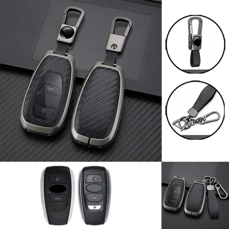 Кожаный чехол для ключей из цинкового сплава из ТПУ для Subaru Forester Impreza WRX Legacy BRZ XV Crosstrek Outback STi