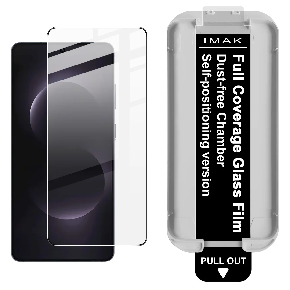 

Защитное стекло IMAK Pro+ для Samsung Galaxy S26 Ultra S26+ 5G с защитой от пыли, поддержкой локатора и сканера отпечатков пальцев