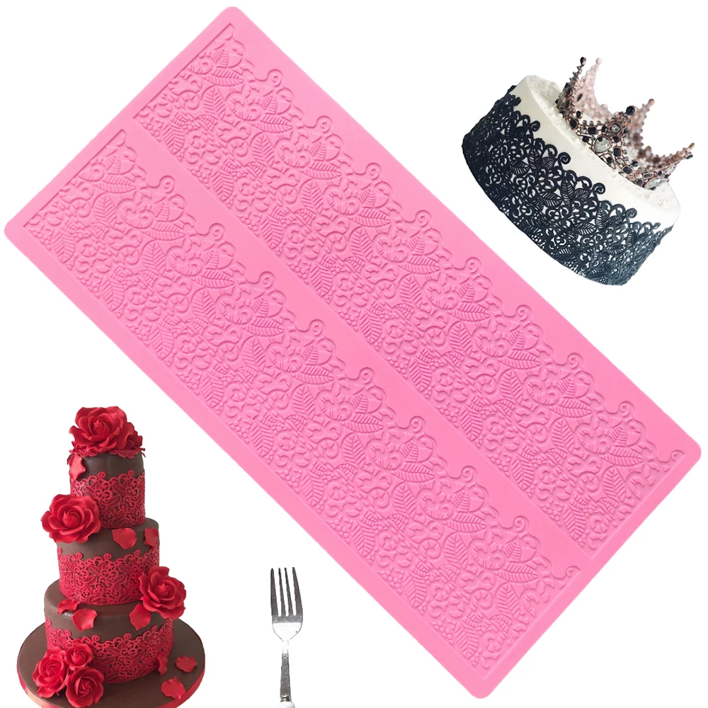1pc Embossed lace silicone pad, embossed gummy impression, candy paste mold, cake decoration, chocolate candy paste baking mold