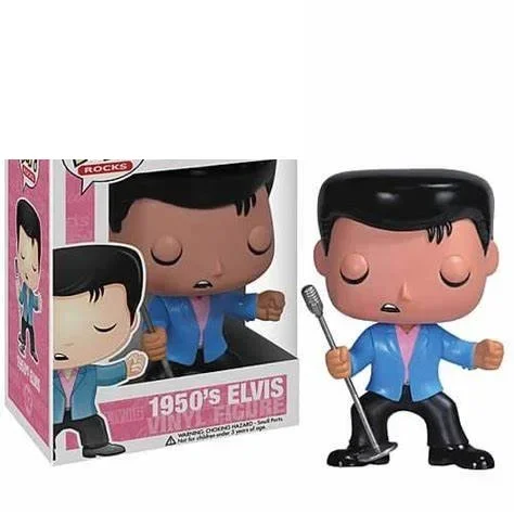 FUNKO Rocks 1950\'S Elvis 02 # 1970\'S 03 # Presley Doll 10cm modello da collezione giocattolo Action Figure giocattoli regalo per bambini ragazzi