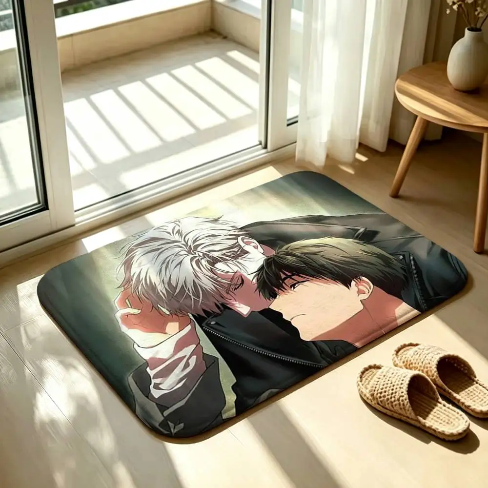 P-Passion Bl Anime Floor Mat Soft Non Slip for Entry Door Bathroom Indoor Home Decorative Carpet
